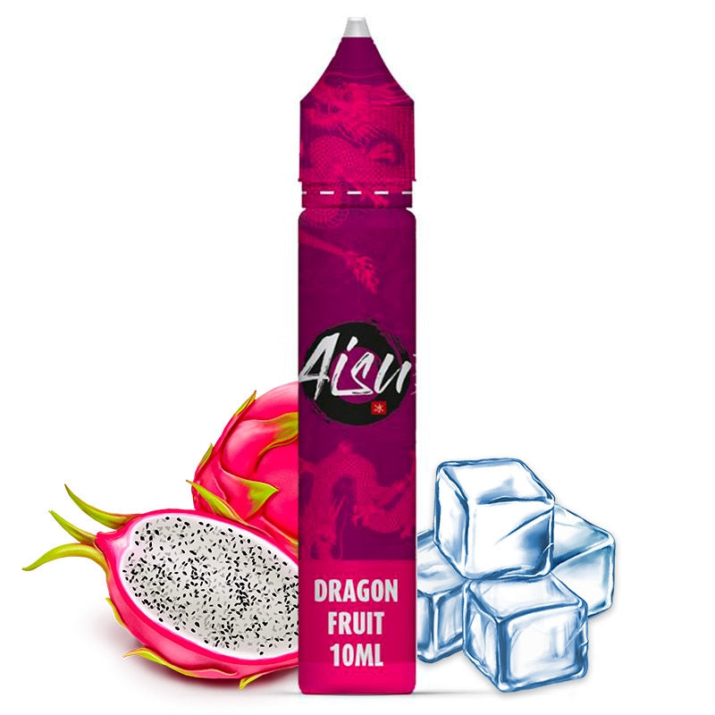 Belle et généreuse pitaya... Ce fruit aussi appelé fruit du dragon dispose d'une écorce dans laquelle se cache une délicieuse chair sucrée rose ou blanche, en fonction des variétés, et parsemée de pépins noirs. Aisu vous invite à découvrir ce fruit mystérieux dans son e-liquide Dragon Fruit 0% Sucralose !