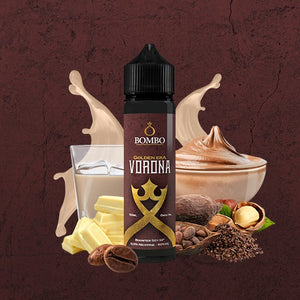 Ce E-liquide de Golden Era par Bombo a un goût de praliné noisette, de cacao et de chocolat blanc avec une touche de café, qui associé à une crème de Baileys, rend cette recette exquise.