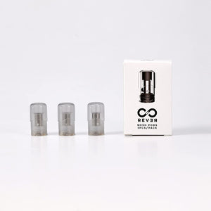 Le pack de 3 cartouches Rever jetables peuvent accueillir jusqu'à 2ml d'e-liquide et proposent un astucieux système de remplissage par le côté.