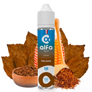 E-liquide Alfa - Malawia 50ml (Tabac brun, Miel)