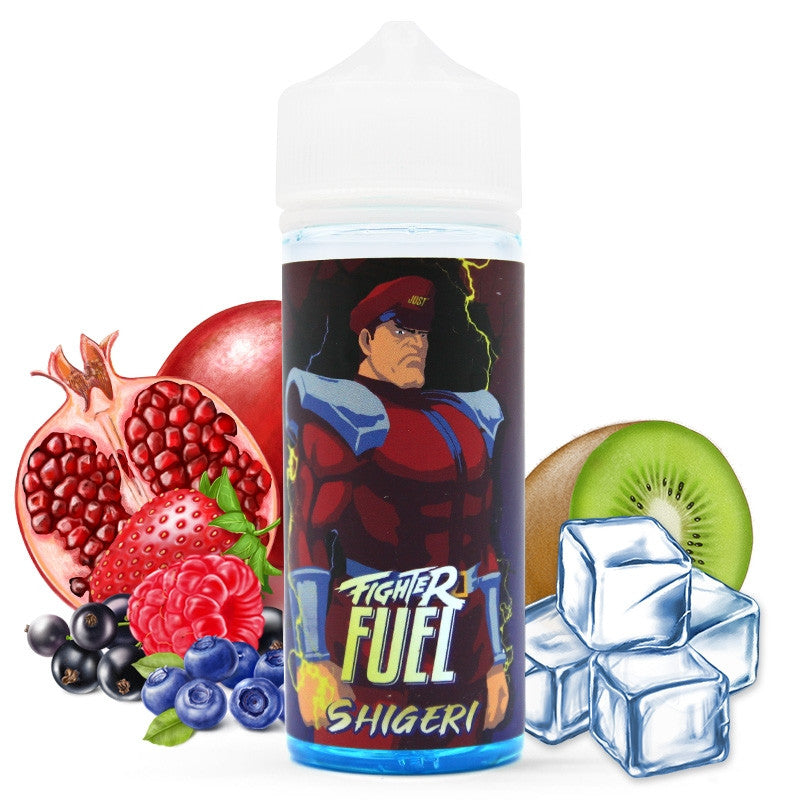 E-liquide Fighter Fuel - Shigeri 100ml (Fruits rouges, Grenade, Kiwi, Frais, Ice)