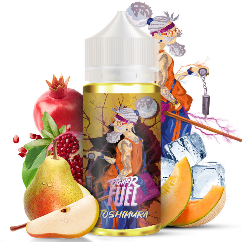 E-liquide Fighter Fuel by Maison Fuel - Toshimura 100ml (Poire, Melon, Goyave, Frais, Ice)