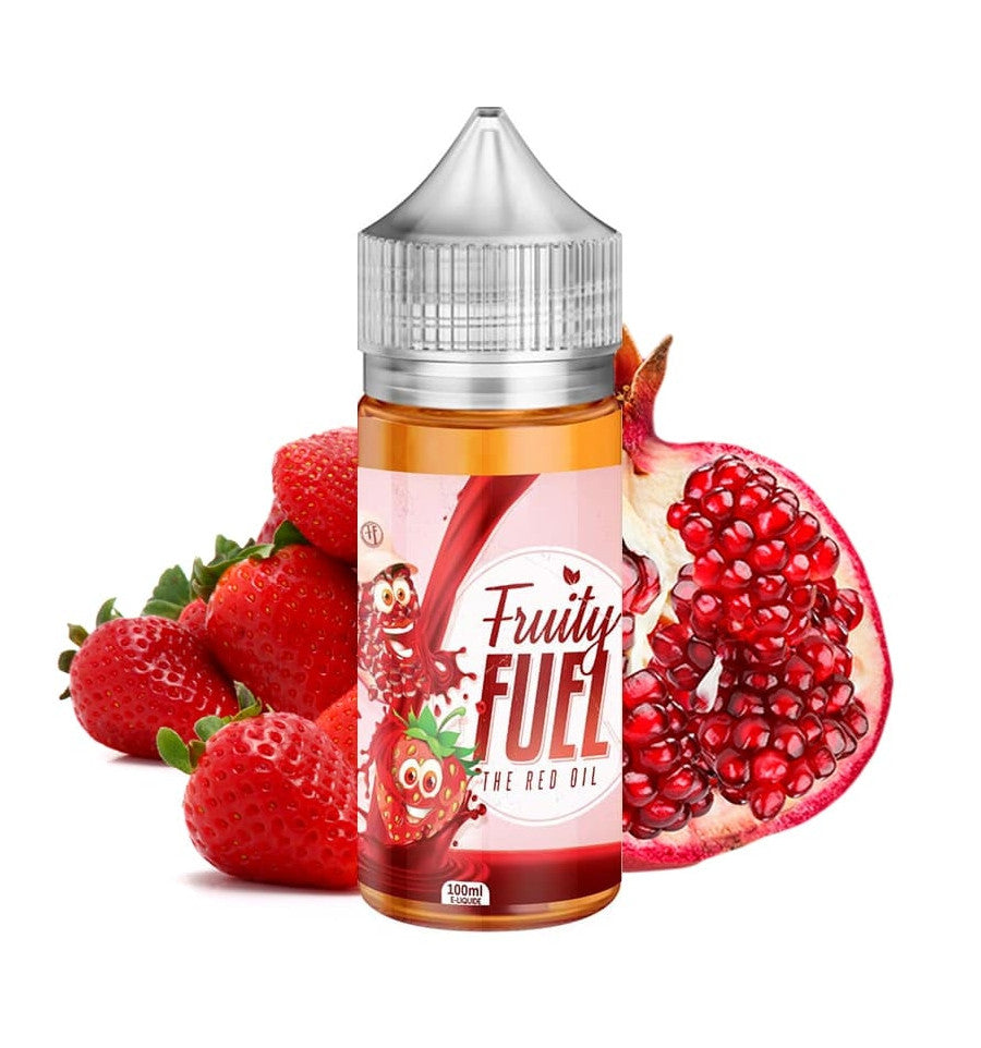 E-liquide Fruity Fuel - The Red Oil 100ml (Fraise, Grenade)