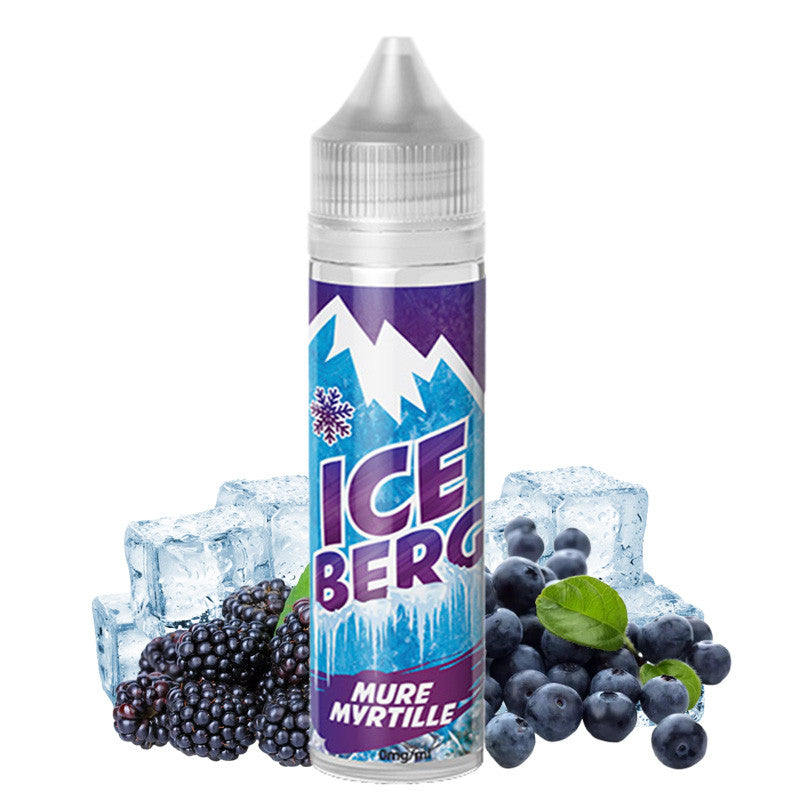 E-liquide O'jlab Iceberg - Mûre Myrtille 50ml (Mûre, Myrtille, Frais, Ice)
