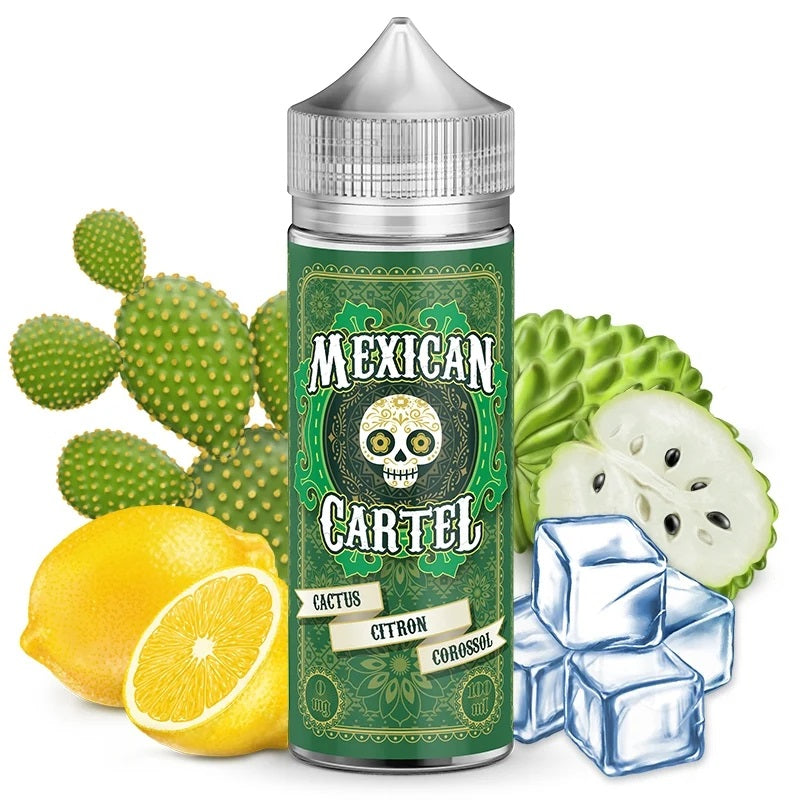 E-liquide Mexican Cartel - Cactus, Citron, Corossol 100ml (Cactus, Citron, Corossol, Frais, Ice)