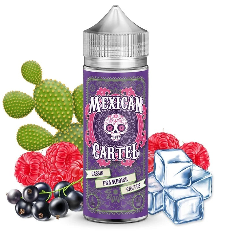 E-liquide Mexican Cartel - Cassis, Framboise, Cactus 100ml (Cassis, Framboise, Cactus, Frais, Ice)