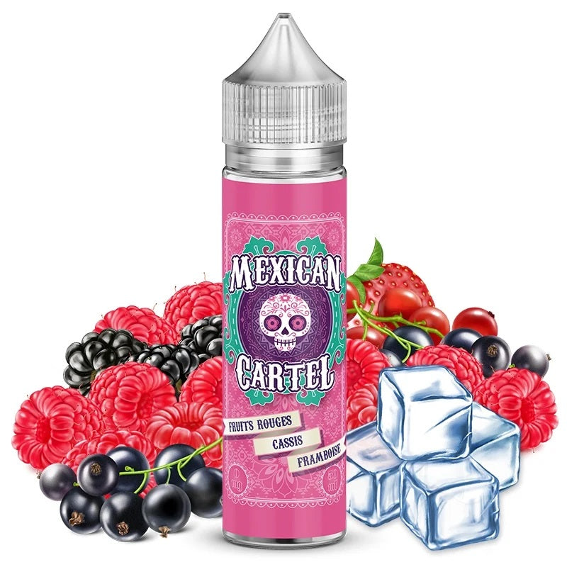 E-liquide Mexican Cartel - Fruits rouges, Cassis, Framboise 50ml (Fruits rouges, Cassis, Framboise, Frais, Ice)