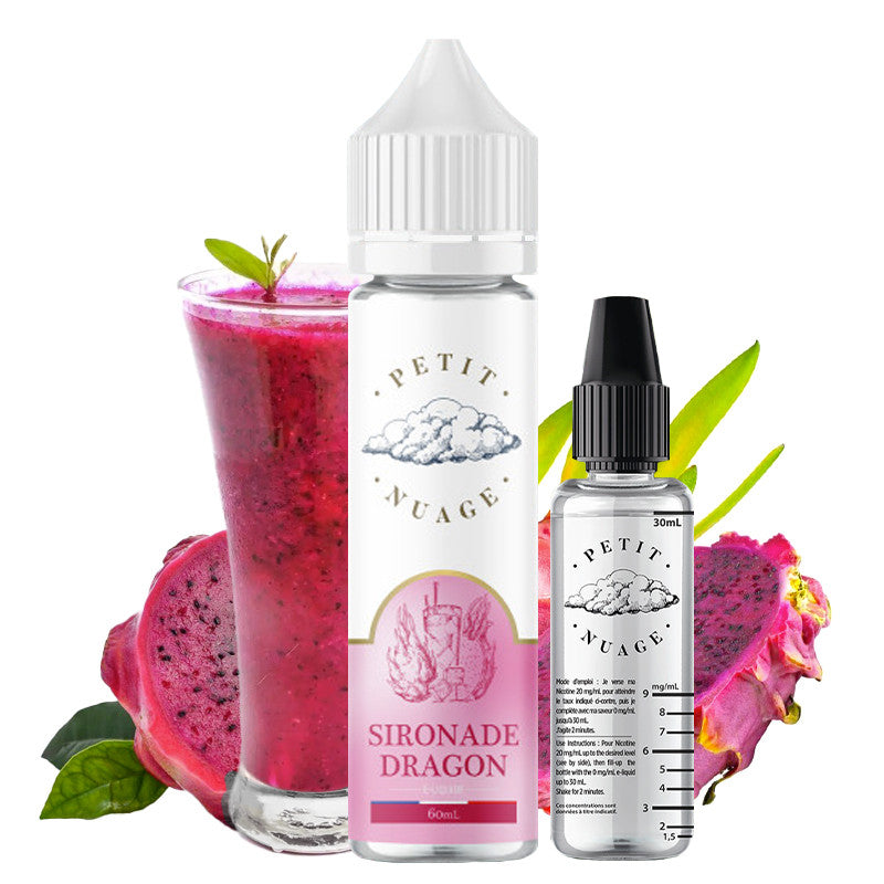 Retrouvez dans cette mixture un jus de fruit du dragon fraichement versé sur des glaçons !