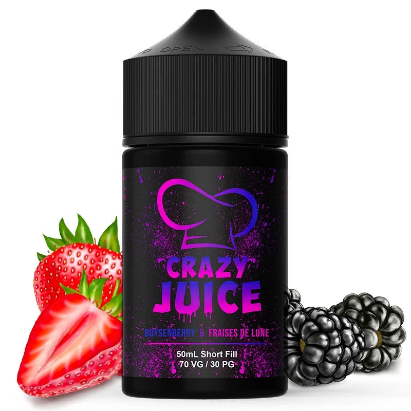 E-liquide Mukk Mukk - Crazy Juice 50ml (Mûre, Fraise)
