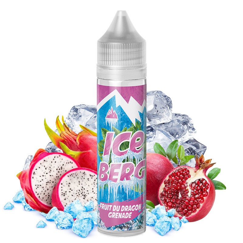 E-liquide O'jlab Iceberg - Fruit du Dragon Grenade 50ml (Fruit du Dragon, Grenade, Frais, Ice)