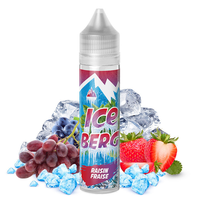 E-liquid O'jlab Iceberg - Grape Strawberry 50ml (Grape, Strawberry, Fresh, Ice)