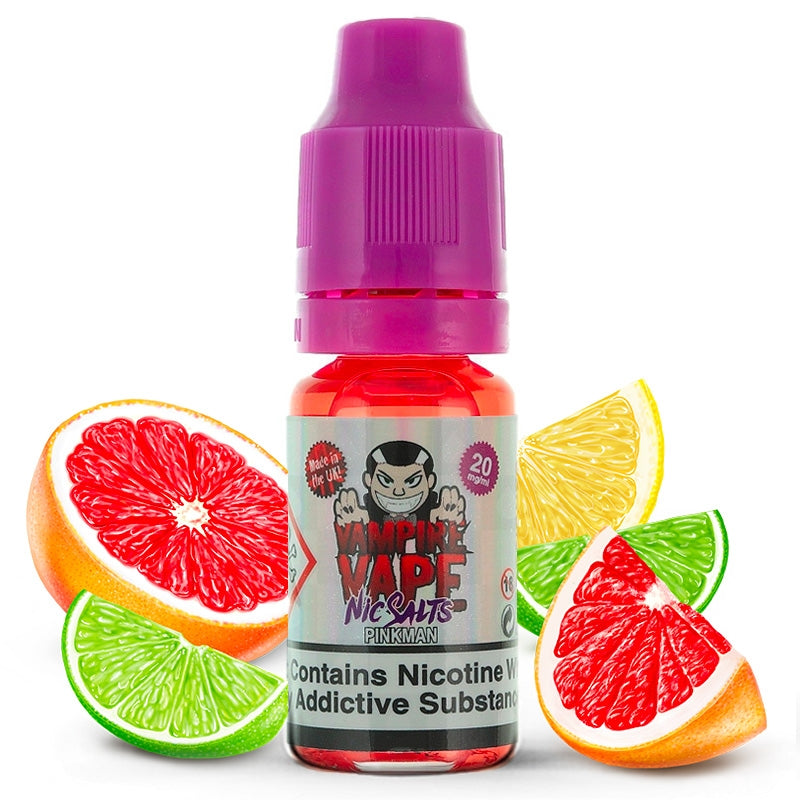 Pinkman Nic Salts Vampire Vape (Orangen, Grapefruit, Zitrone)