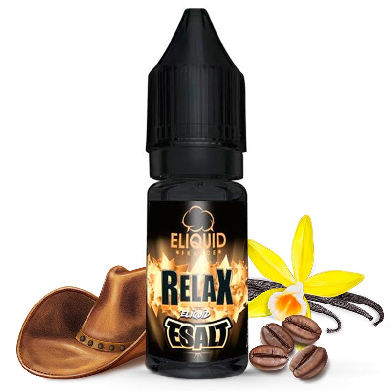 Relax E-Salt eLiquid France ( Tabac blond, café corsé, pointe de vanille )