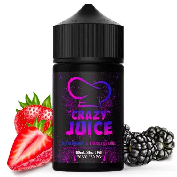 wp image 30054472253575 E-liquide Mukk Mukk - Crazy Juice Boysenberry et Fraises de Lune 50ml (Mûre, Fraise)