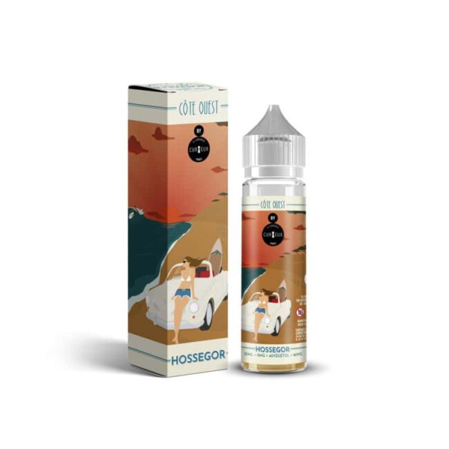 E-liquide Curieux - Edition Côte Ouest - Hossegor 50ml (Pâte sablée, crème pâtissière, framboise)
