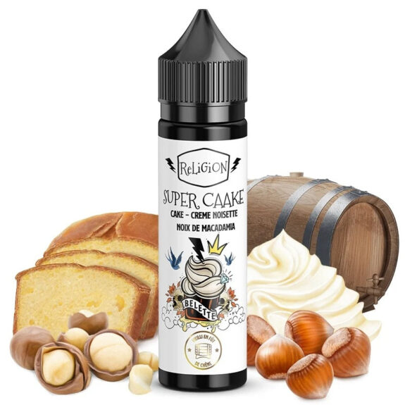 wp image 30704925507719 E-liquide Religion - Super Caake 50ml (Cake, Crème, Noisette, Noix de macadamia, Vieilli en fût de chêne)