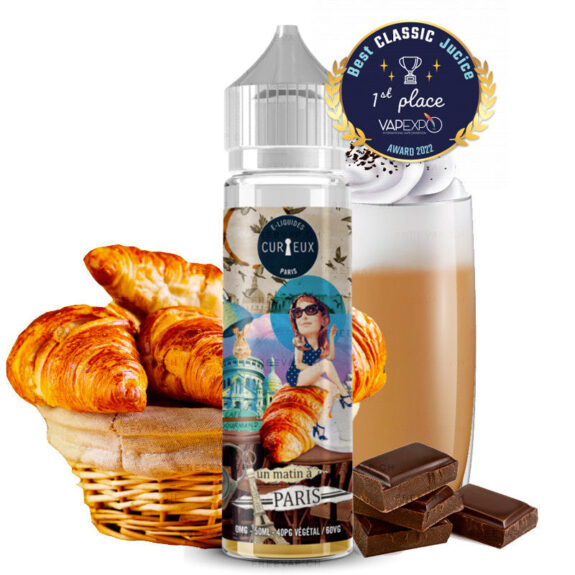 wp image 30951370621063 E-liquide Curieux - Edition Hexagone - Un matin à Paris 50ml (Café, Croissant)