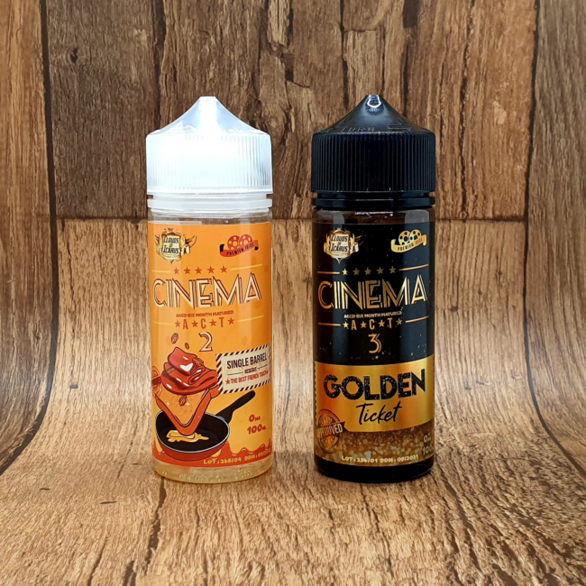E-liquide Clouds of Icarus - Cinéma Act 2 shortfill 100ml (Pain perdu, Noix  de pécan torréfiées, Caramel, Vieilli en fût de chêne)