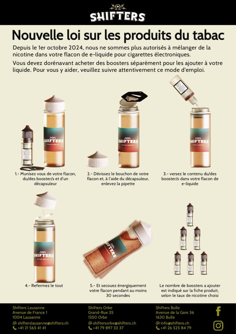 New tobacco products law - what will change for SHIFTERS vapers