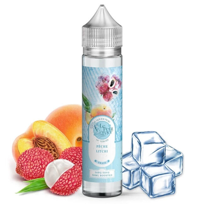 E-liquide Le Petit Verger - Pêche Litchi longfill 50ml (Pêche, Litchi, Frais, Ice)